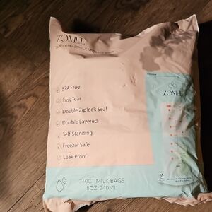 NWT 360 Breast Milk Storage Bags Zomee 8 Oz Baby BDA Free Women Pregnant Toddler